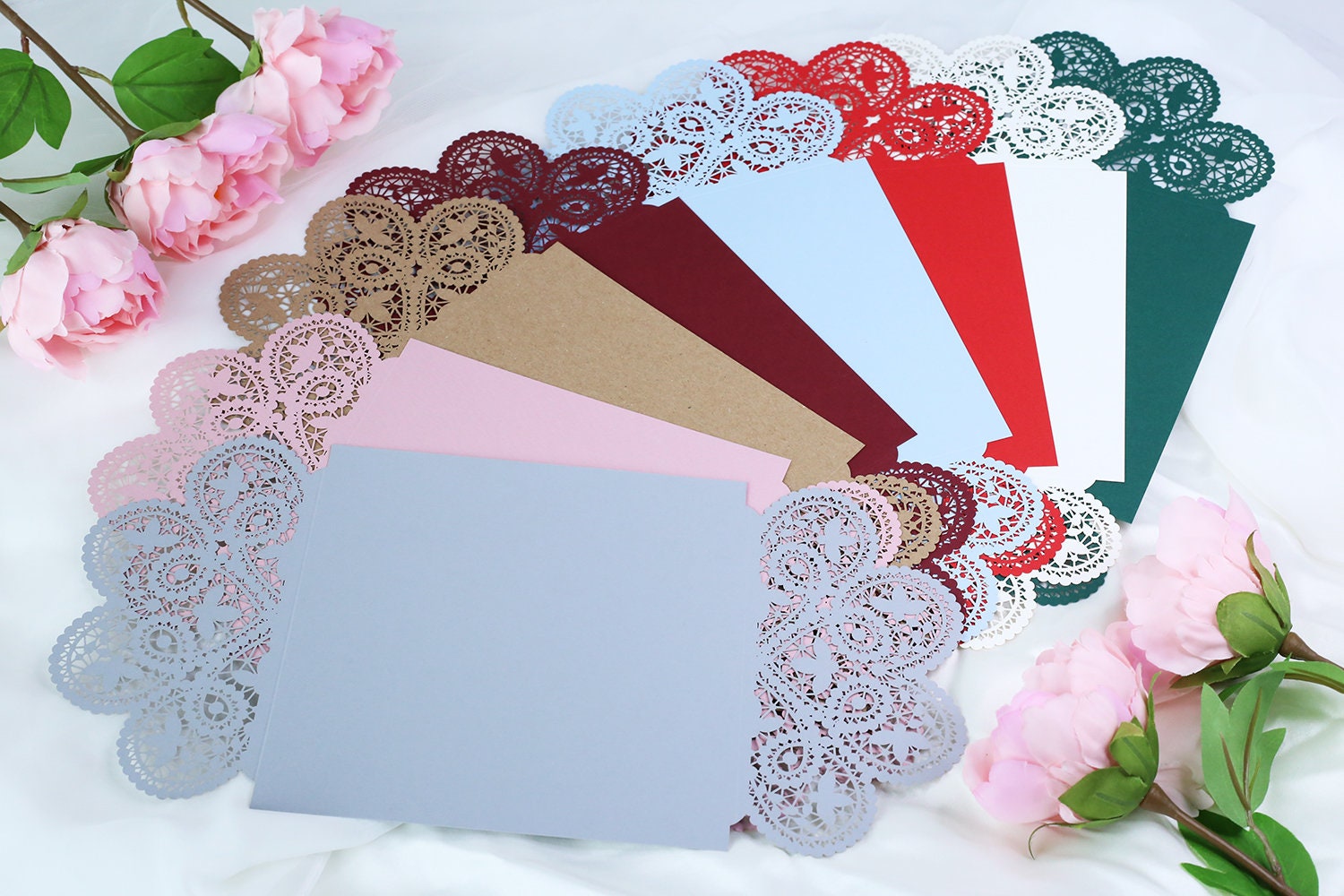 Beautiful Laser Cut Invitation Covers 8 Colours Wedding Etsy