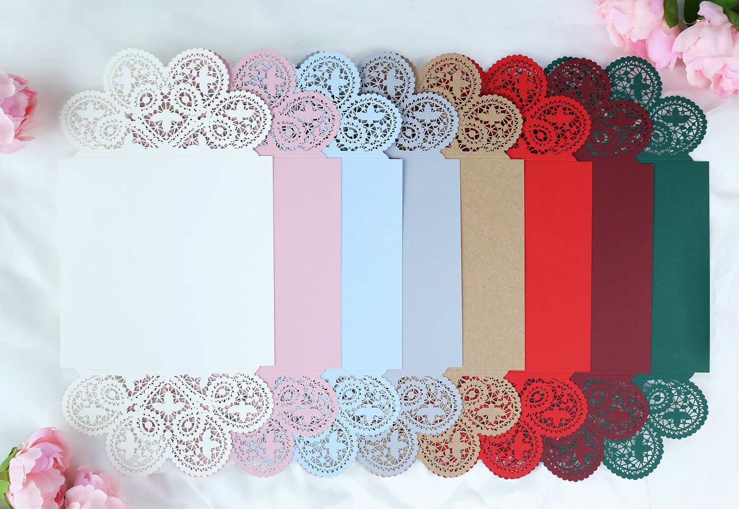 Beautiful Laser Cut Invitation Covers 8 Colours Wedding | Etsy