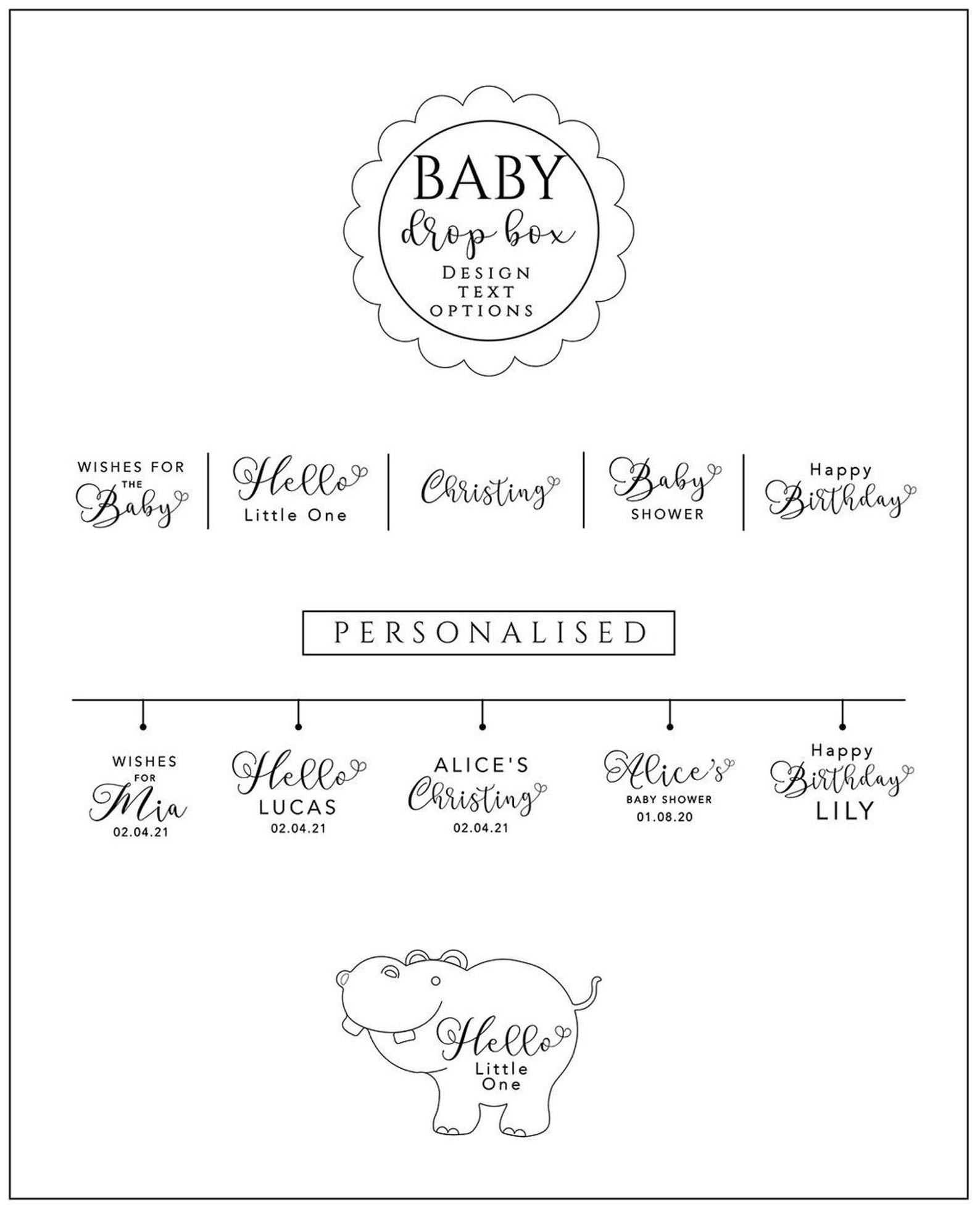 Personalized Baby Shower Gift 3D Keepsake Guestbook Babies Etsy