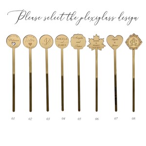 Corporate Logo Drink Stirrers, Custom Gold Mirror Acrylic Stir Sticks for Business Events & Holiday Celebrations 2026 image 4