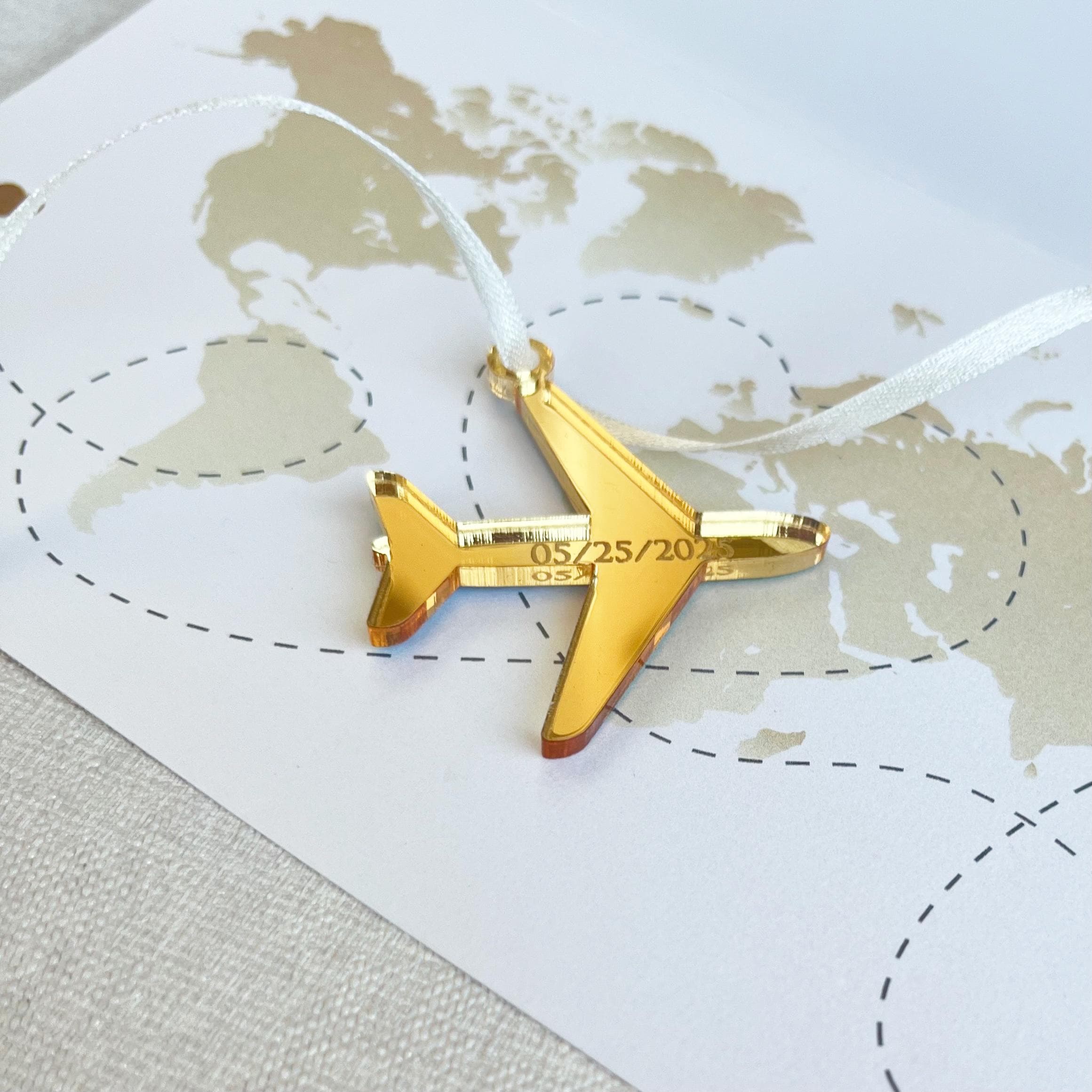 Personalized Airplane Acrylic Tags