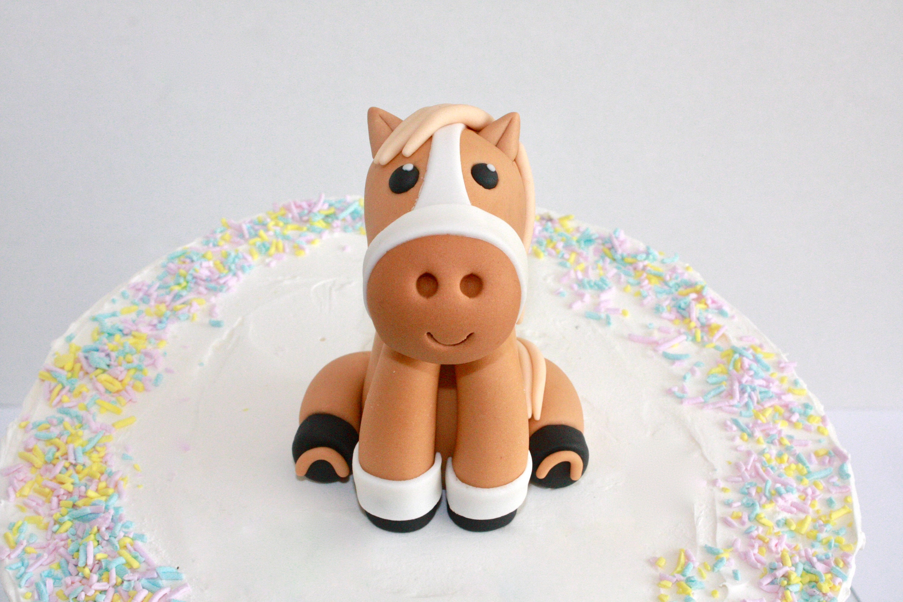 Fondant Horse Cake Topper Pony Cake Topper Sugar Paste Etsy UK