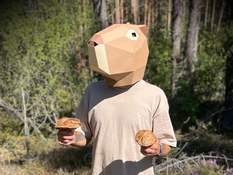 DIY Capybara Mask: Funny Papercraft Mask (PDF Download) - Etsy