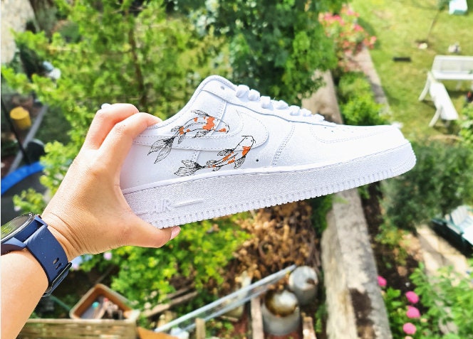 カスタム ナイキ エア フォース ワン - 手描き AF1 - カスタム