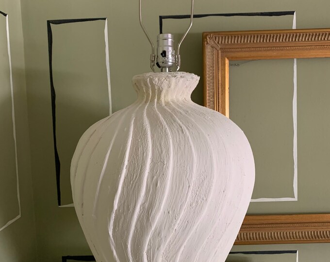 Plaster Lamp Etsy