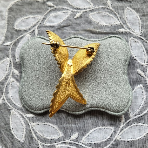 Brooch - Sphinx Gold Abstract Bird Brooch - image 7