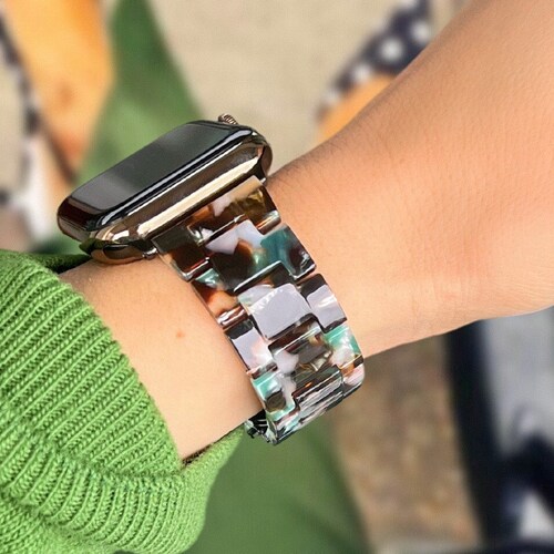 Fashion Apple Watch Band Series 8 7 6 5 4 for Women Resin Etsy