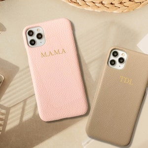 Personalised Phone 11 Genuine Leather Monogram Case