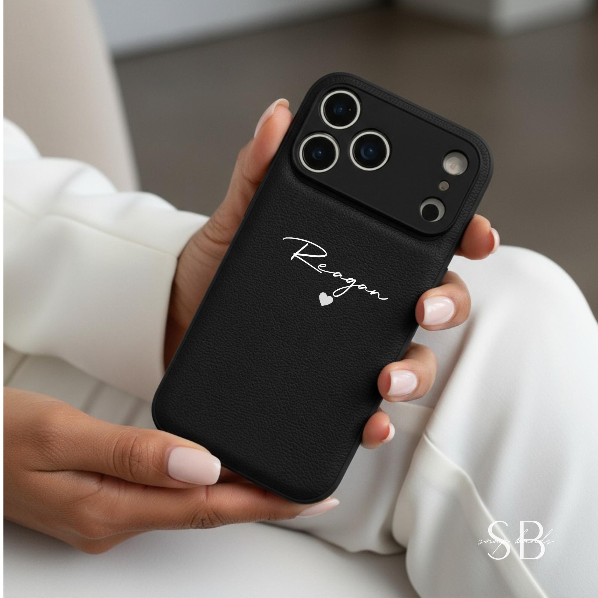 Personalized Leather Case for iPhone 18 Pro Max iPhone 17 iPhone