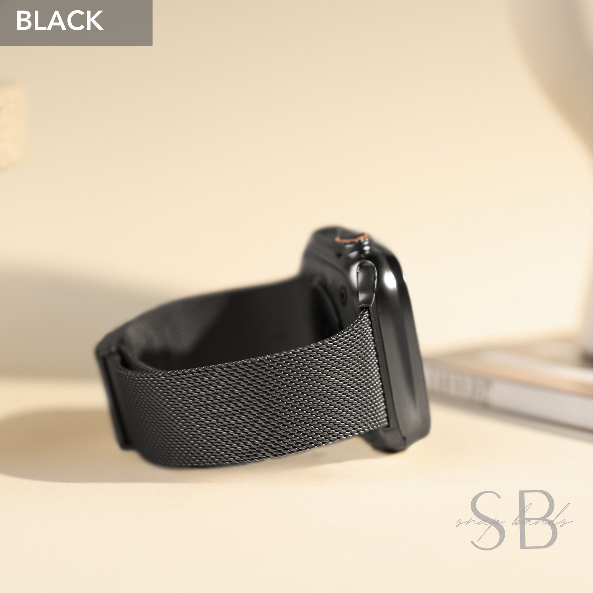 Mesh Metal Slim Watch Band For Apple Watch 38mm 40mm 41mm 42mm 44mm 45mm 49mm iWatch Series 9 8 7 6, Stainless Steel Strap for iWatch