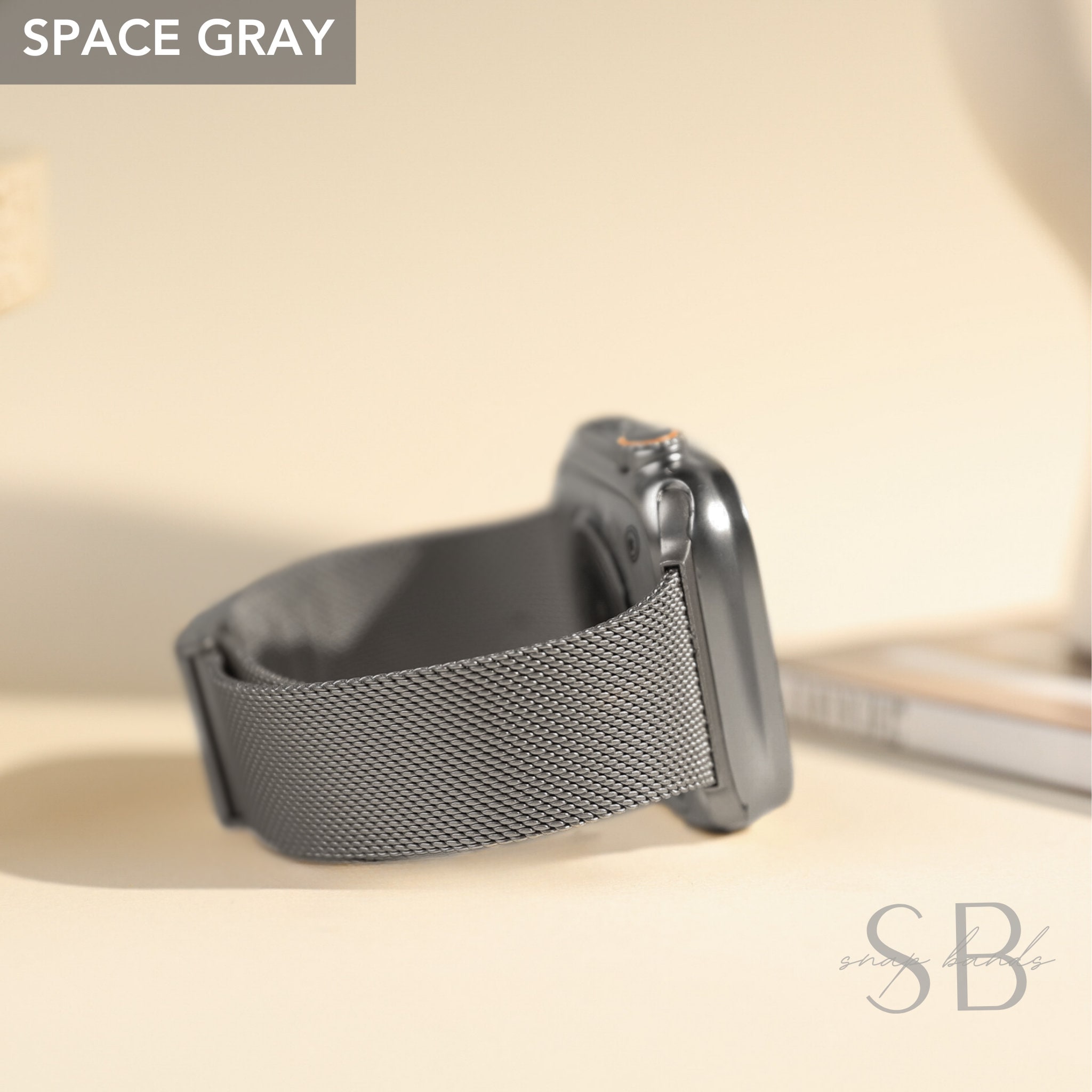 Mesh Metal Slim Watch Band For Apple Watch 38mm 40mm 41mm 42mm 44mm 45mm 49mm iWatch Series 9 8 7 6, Stainless Steel Strap for iWatch