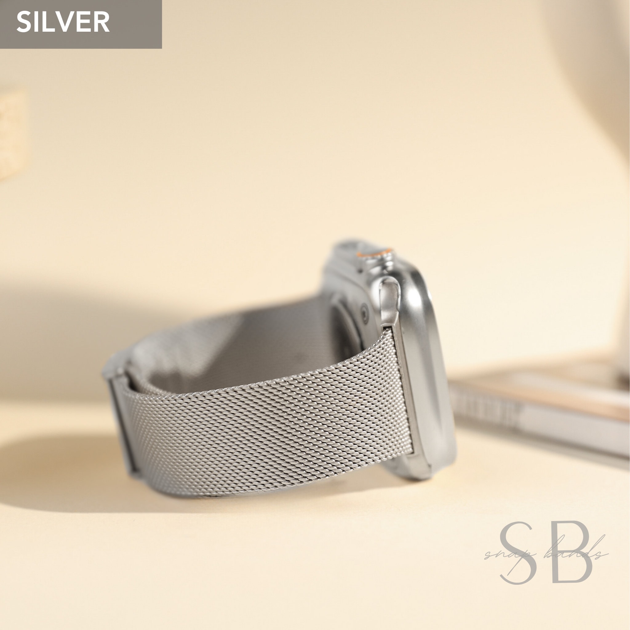 Mesh Metal Slim Watch Band For Apple Watch 38mm 40mm 41mm 42mm 44mm 45mm 49mm iWatch Series 9 8 7 6, Stainless Steel Strap for iWatch