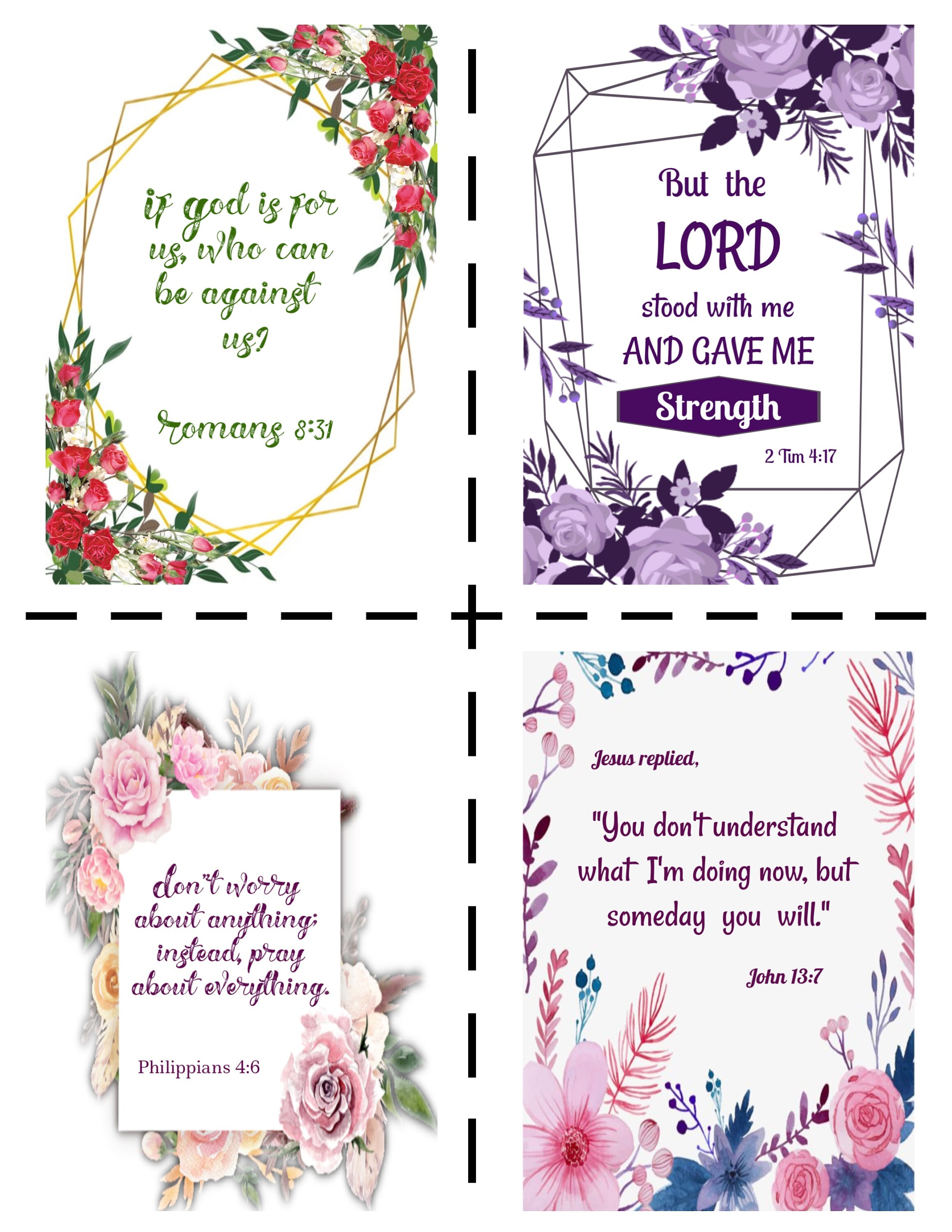Religious Christian note cards set of 4 Etsy