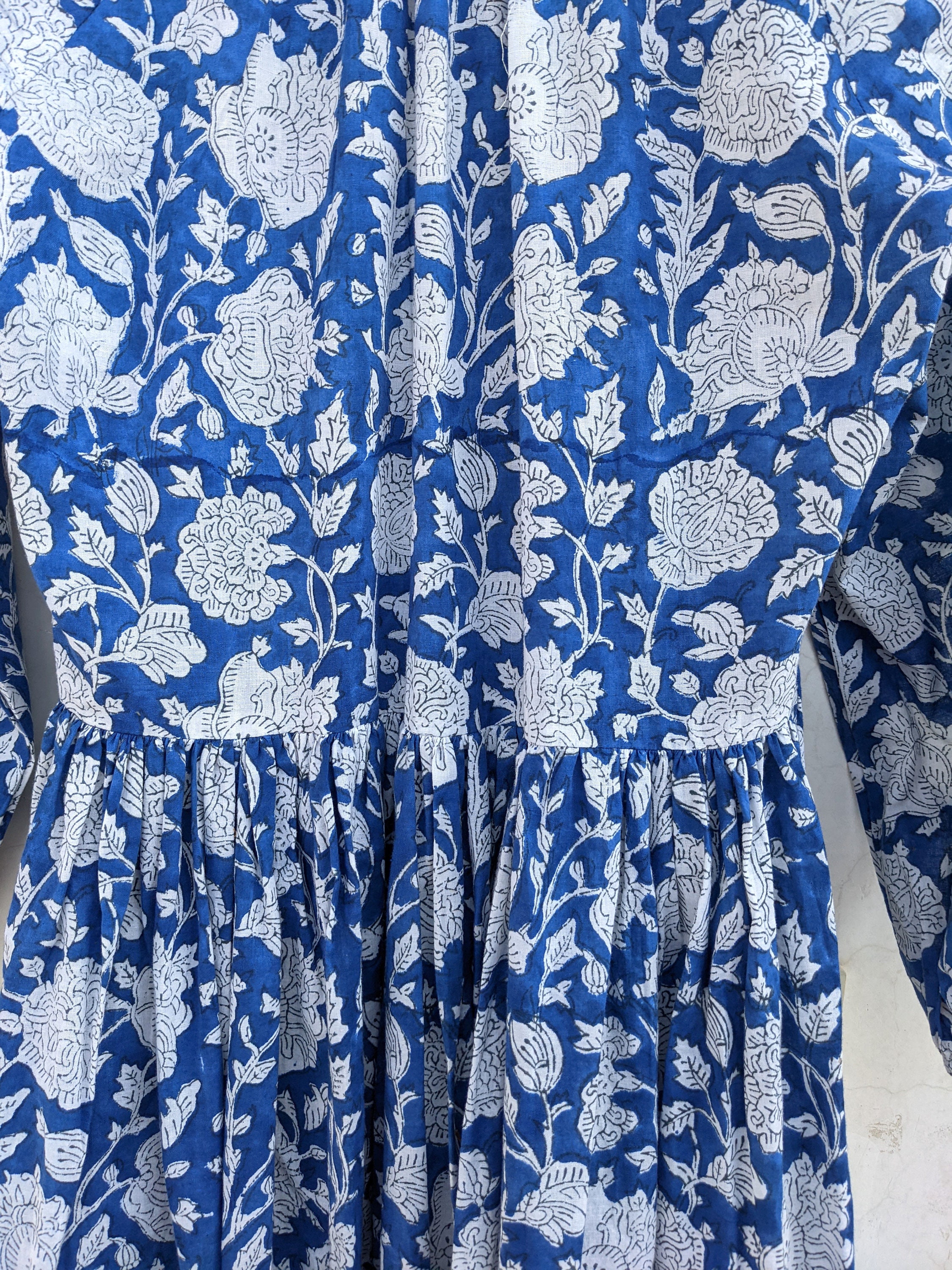Hand Block Printed Dress Summer Dress Cotton Dress Floral - Etsy