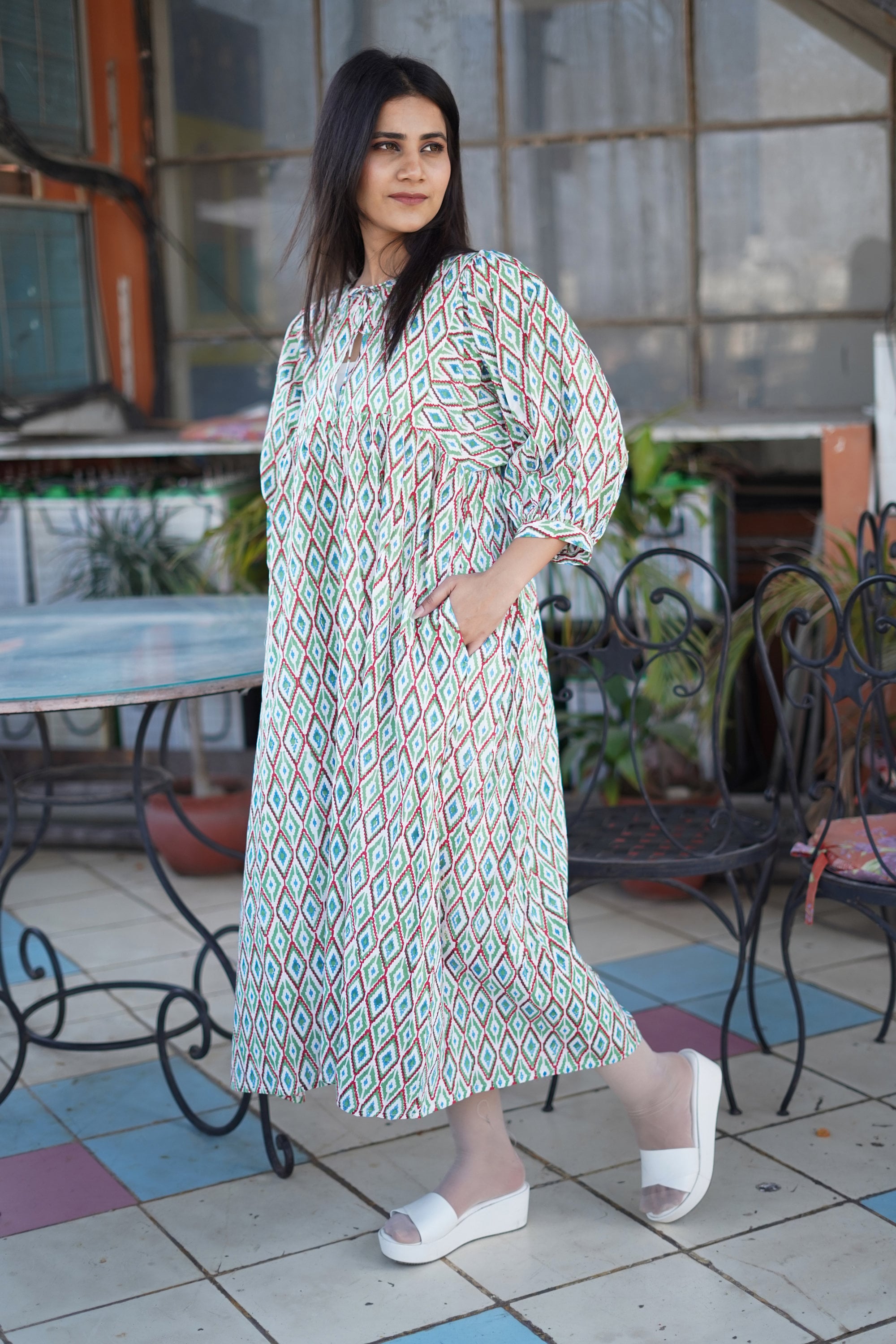 Hand Block Printed Dress Summer Dress Cotton Dress Floral - Etsy