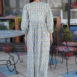 Radiant Aura - Hand Block Printed Dress