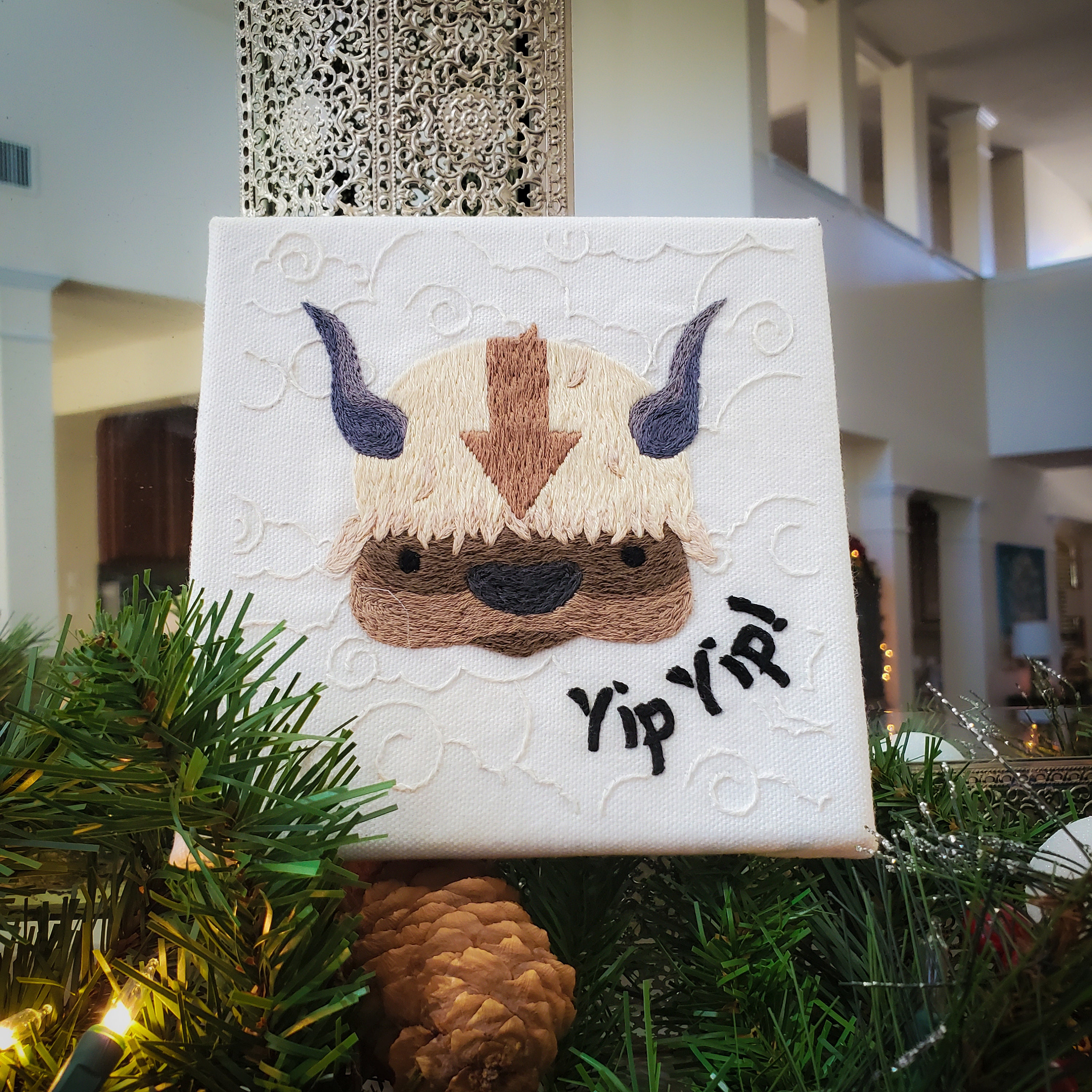 White House Christmas 2022 Yip Yip Yip Appa Embroidery Avatar The Last Airbender Themed Hand | Etsy Ireland