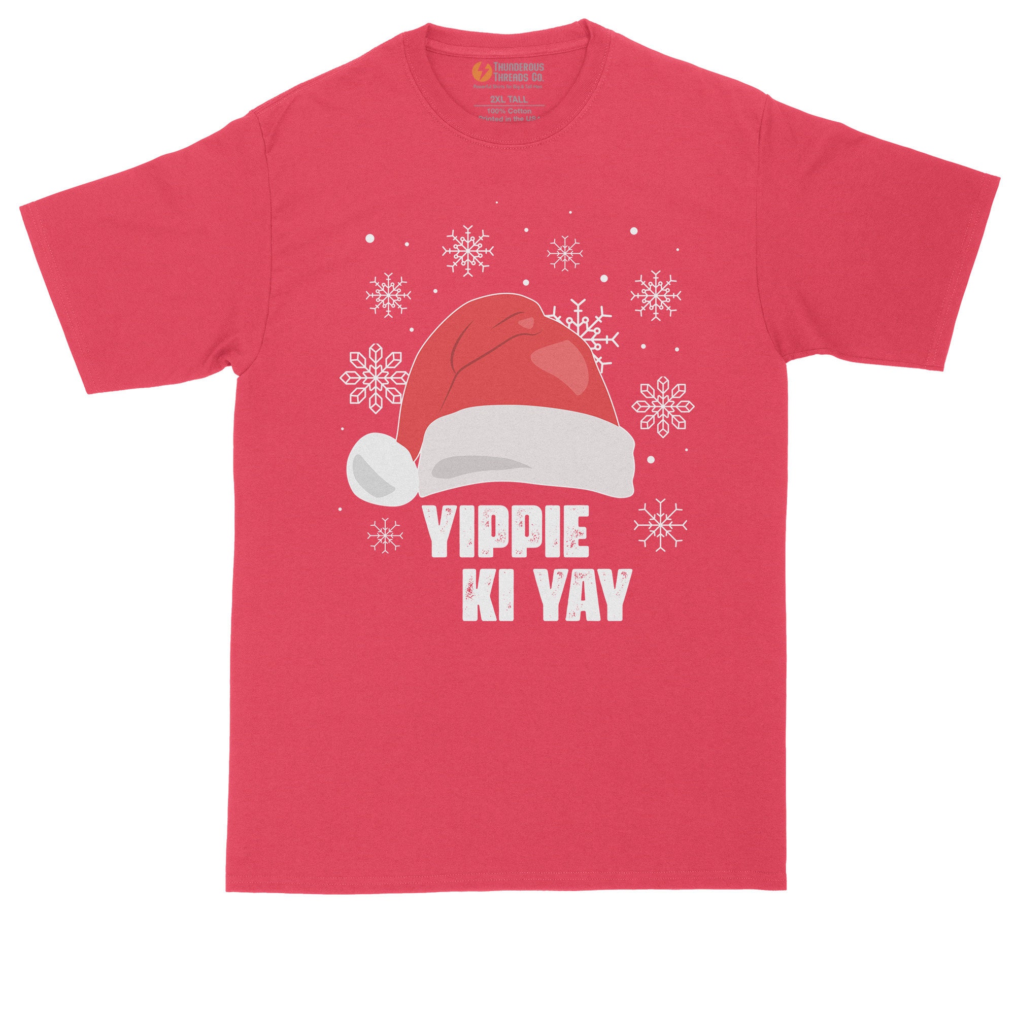 Discover Yippee Ki Yay | Funny Christmas Shirt | Funny Christmas Movie Watching Shirt | Mens Big & Tall T-Shirts