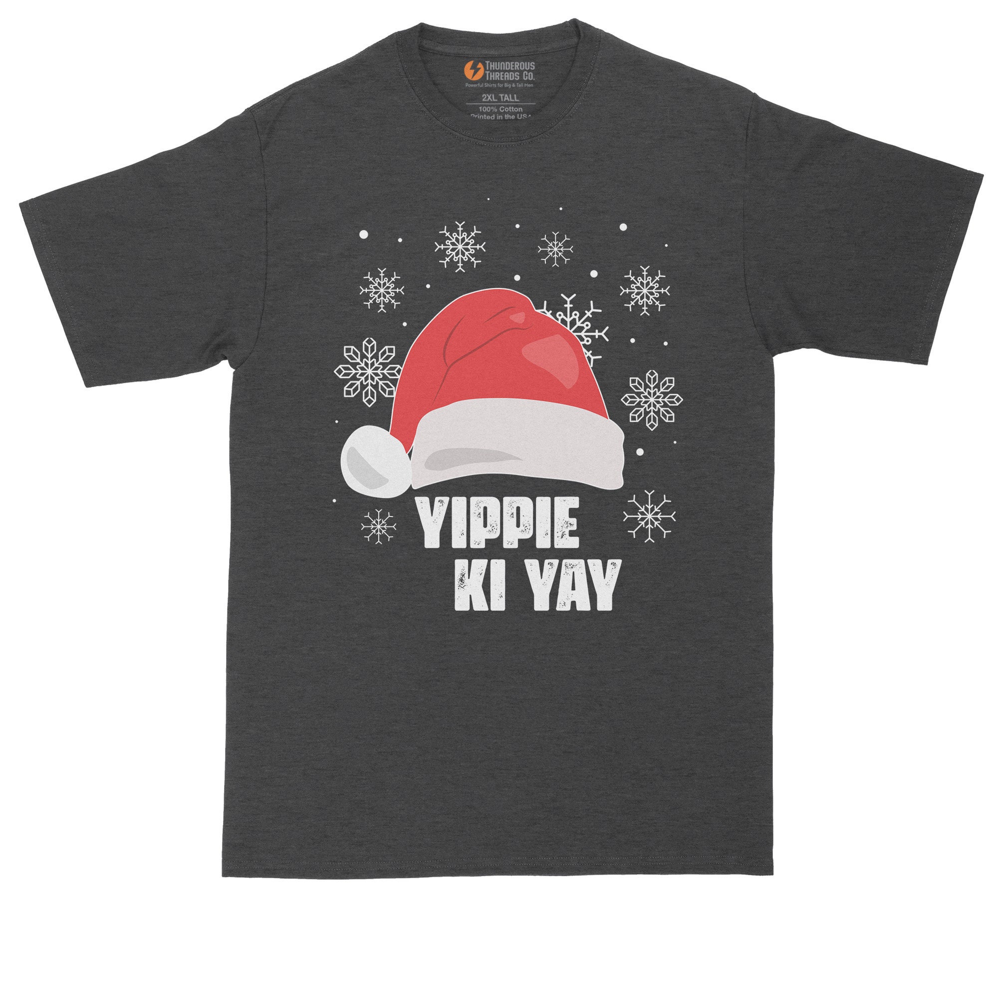 Discover Yippee Ki Yay | Funny Christmas Shirt | Funny Christmas Movie Watching Shirt | Mens Big & Tall T-Shirts