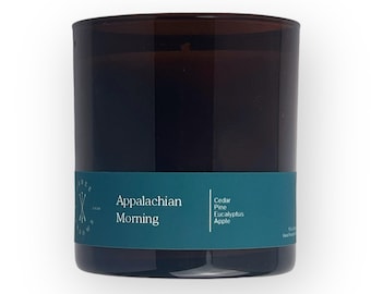 Appalachian Morning Candle - Handcrafted Fall Scent with Apple, Pine, Cedar & Spices - Cozy Autumn Home Fragrance