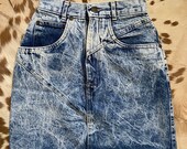 22 vintage acid wash denim skirt