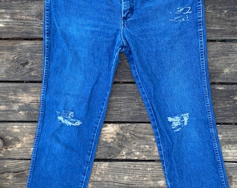 32-Zoll-Wrangler-Jeans kurz