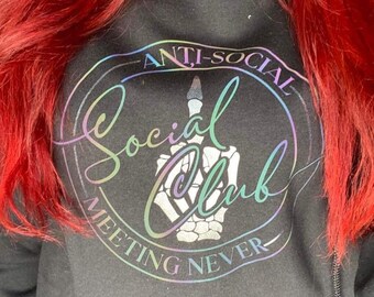 Anti social social club - meeting never hoodie.