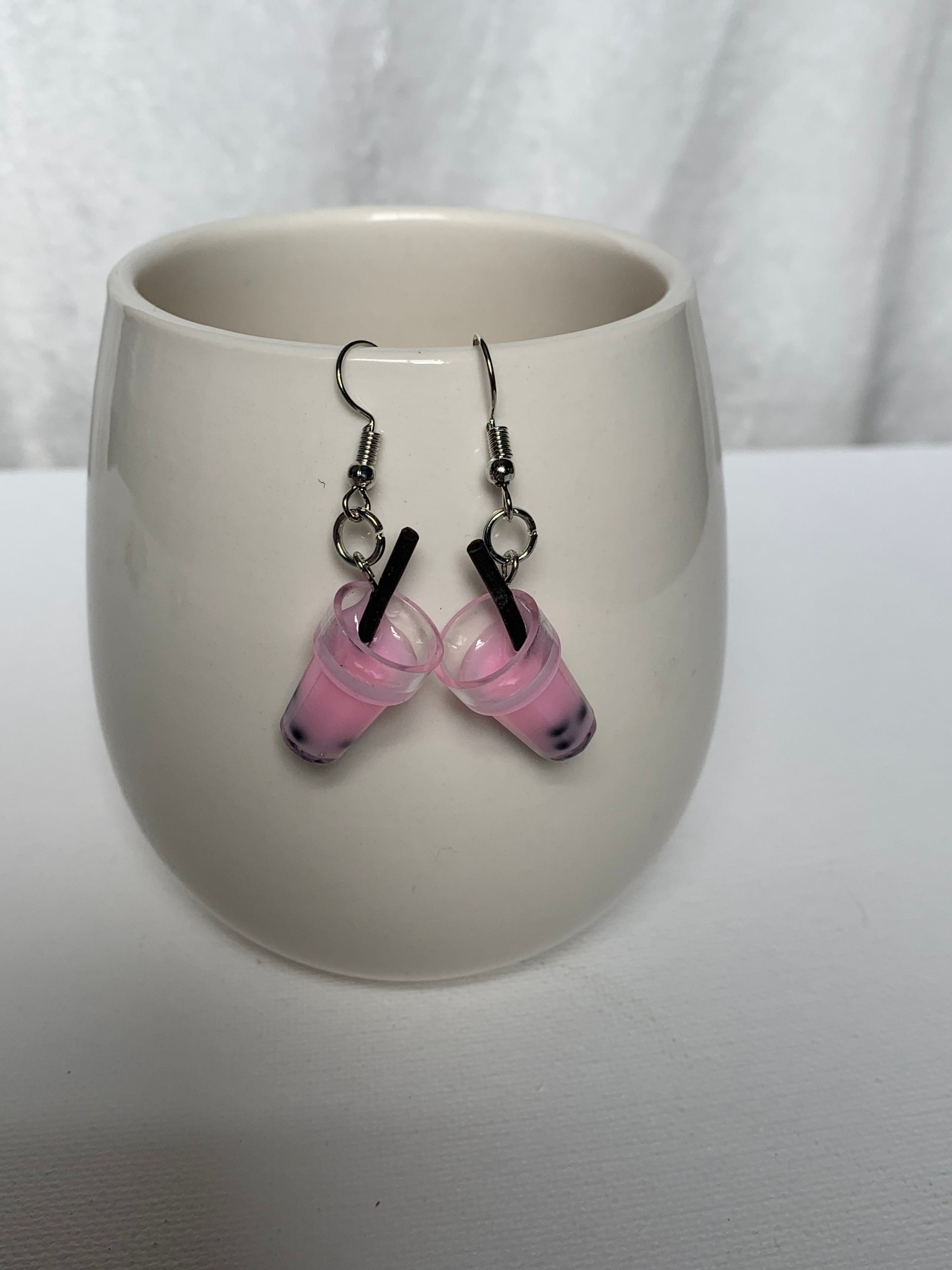 Boba Tea Earrings Etsy