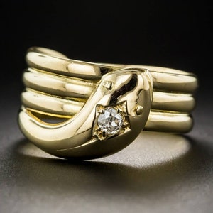 Antique Victorian Snake Diamond Ring
