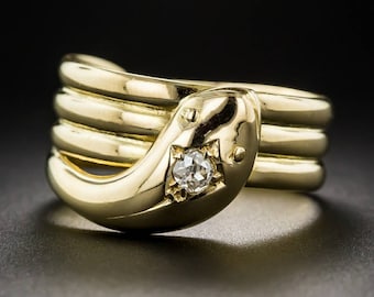Antique Victorian Snake Diamond Ring