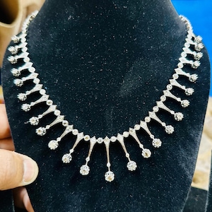 Victorian Rose cut Diamond Necklace
