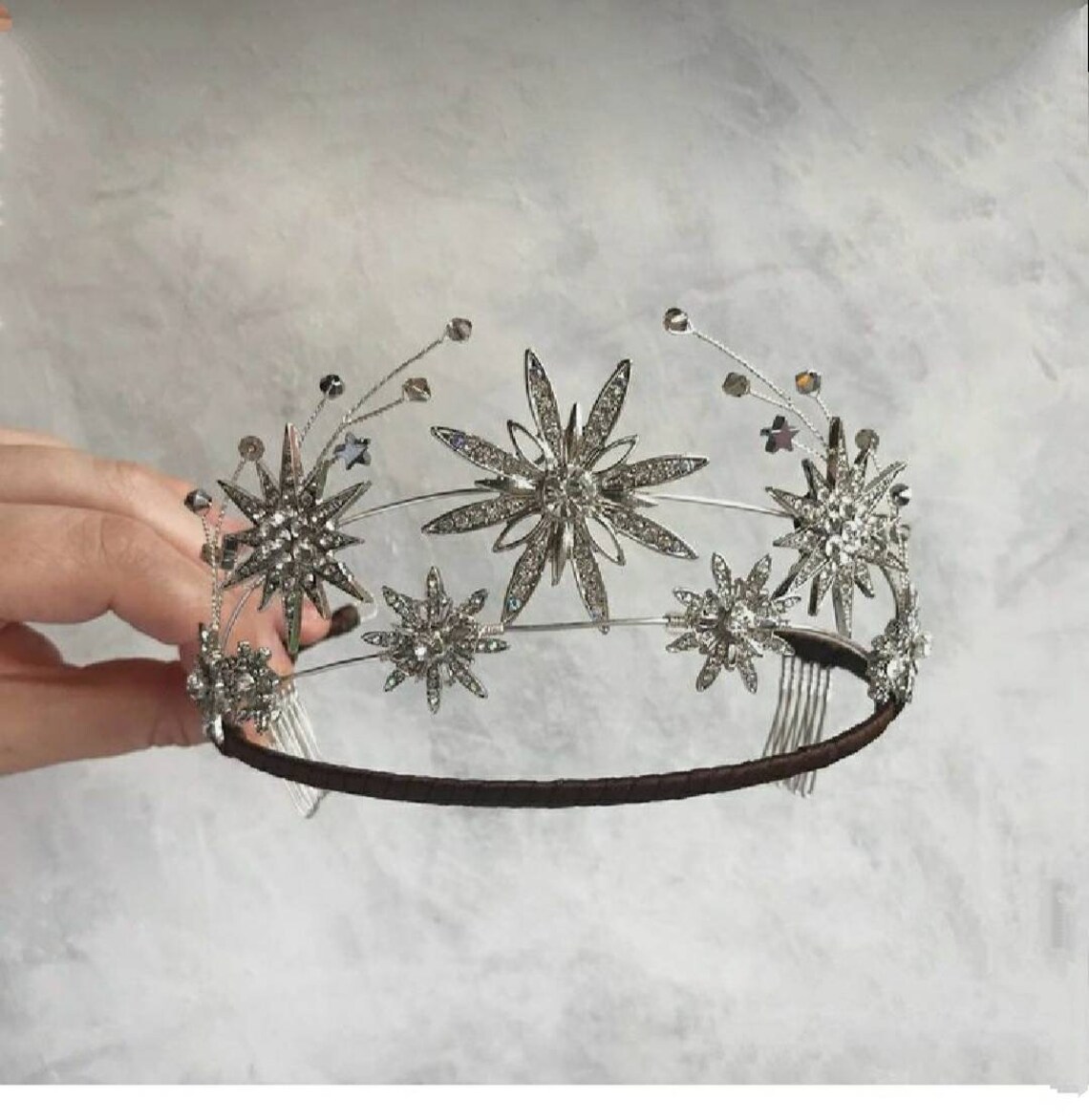 Star and Celestial Tiaras/bridal Tiara Sterling Silver - Etsy