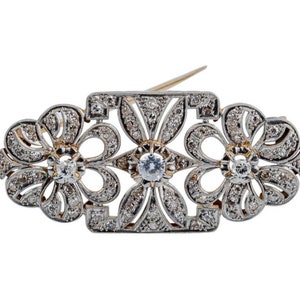 American Diamond Silver brooch/ Zircon brooch/ Stylish brooch