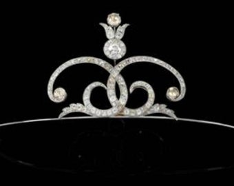 Stylish Wedding tiara, Zircon Bridal tiara Sterling Silver Handmade Simple Tiaras/headband American Diamond Headband/Tiara