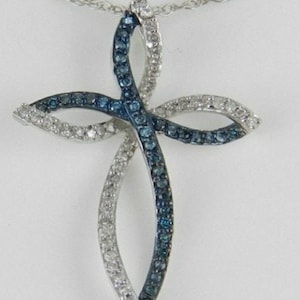 Victorian American Diamond And Blue sapphire Silver  pendant/ Stylish Pendant/Wedding Zircon pendant