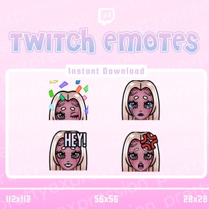 Kawaii Custom Twitch | Discord Emotes | Chibi Emotes