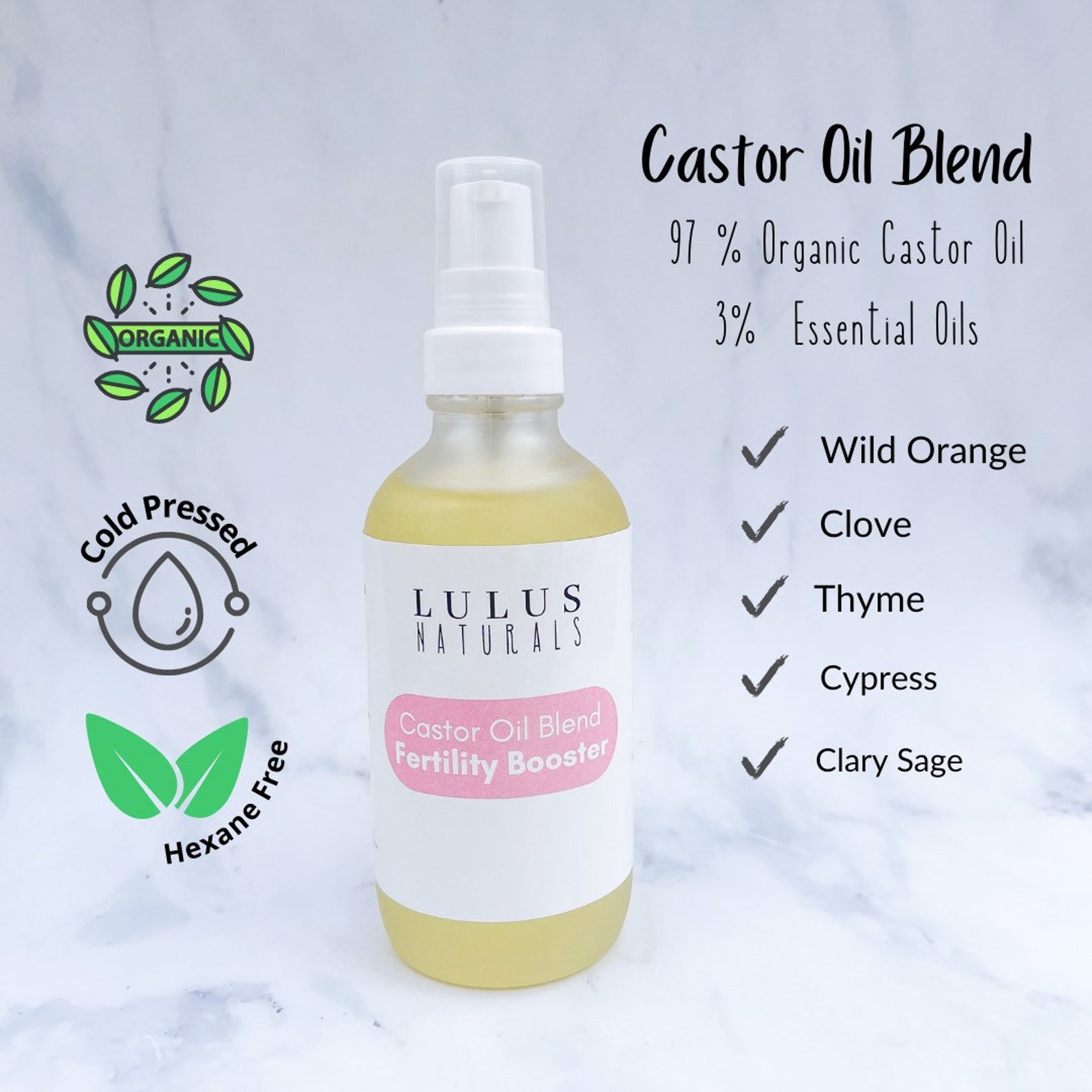 Organic Castor Oil Pack Compress Fertility Endometriosis Etsy