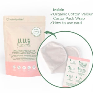 Organic Cotton Castor Oil Pack Wrap: Sacred Womb Compress