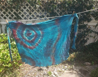 Beach sarong, gauze sarong, tie dye wrap