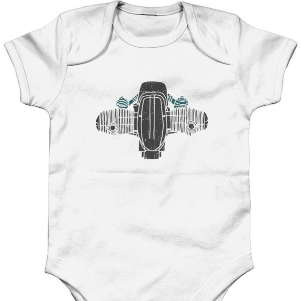 Moteur BMW Boxer | Bébé grandit | Cadeau motard pour bébé | Café Racer Jeunesse | Bébé motard | Style Café Racer | Café Racer Baby | Moteur de moto |