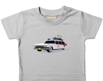Ghostbusters Kids T-shirt | I ain&#39;t afraid of no ghost | Ghostbusters car | Kids Film themed  t-shirt