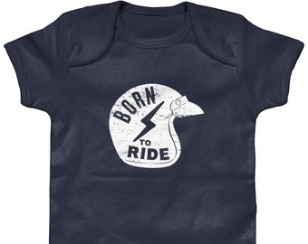 Born To Ride Baby Grow | Biker Baby | Cafe Racer Baby | Newborn gift | Born to ride | Baby shower gift | biker baby suit | Baby biker gift |