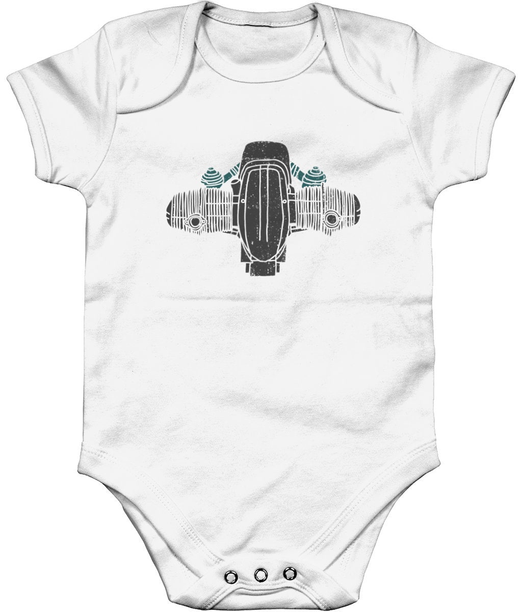 BMW Boxer Engine | Baby Grow | Biker Baby Gift | Cafe Racer Youth | Biker Baby | Cafe Racer Style | Cafe Racer Baby | Motorcycle engine |