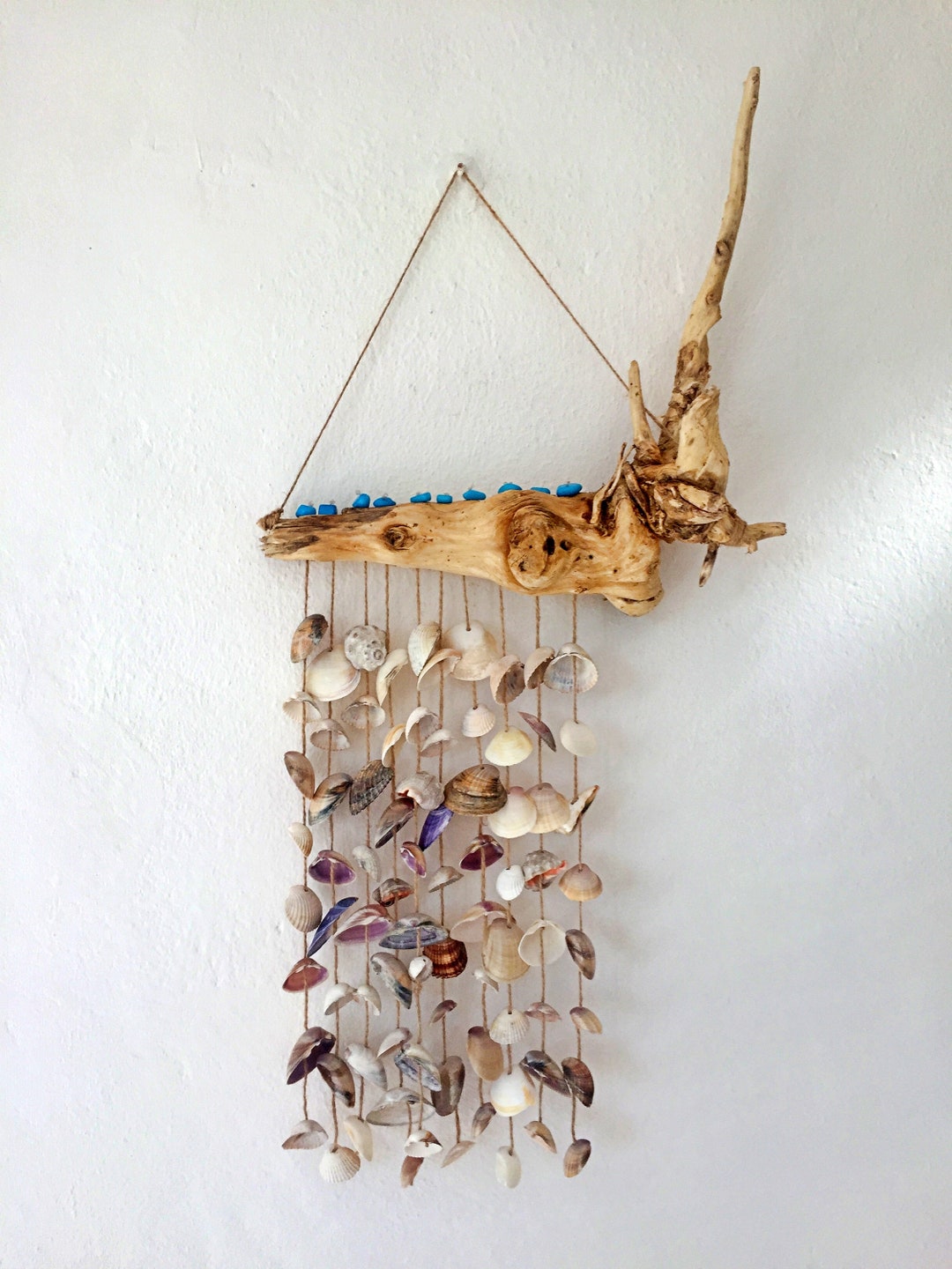 Sea Shell Mobile, Beach Decor, Ocean Mobile, Boho Wall Decor, Windchime
