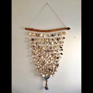 Seashell Wall Hanging, Wall Hangings, Nautical Wall Hanging, Coastal Wall Hanging, Boho Wall Hanging, Boho Home Decor, Beach Decor, For Gift