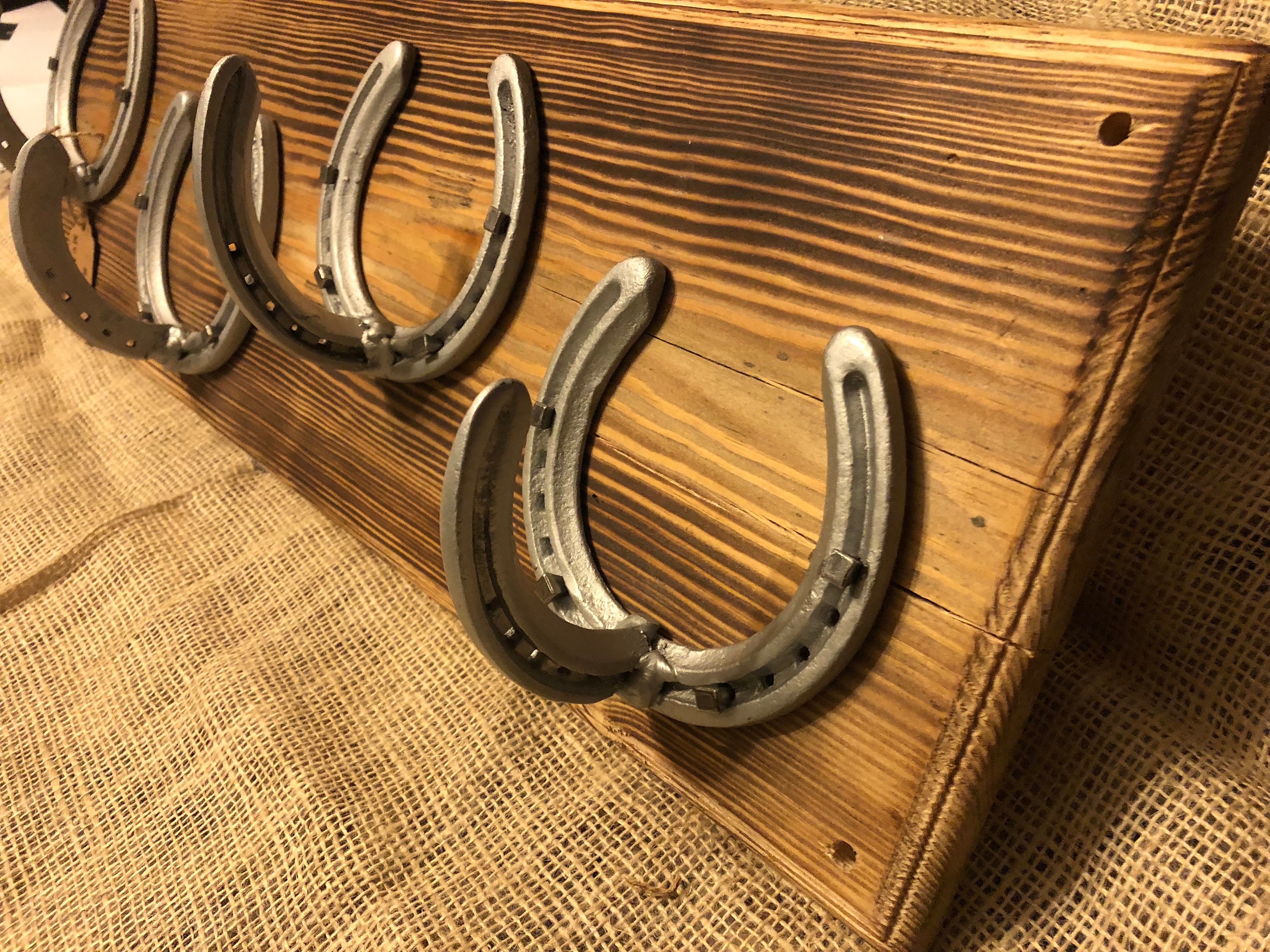 Horseshoe Hook Coat Rack Etsy UK