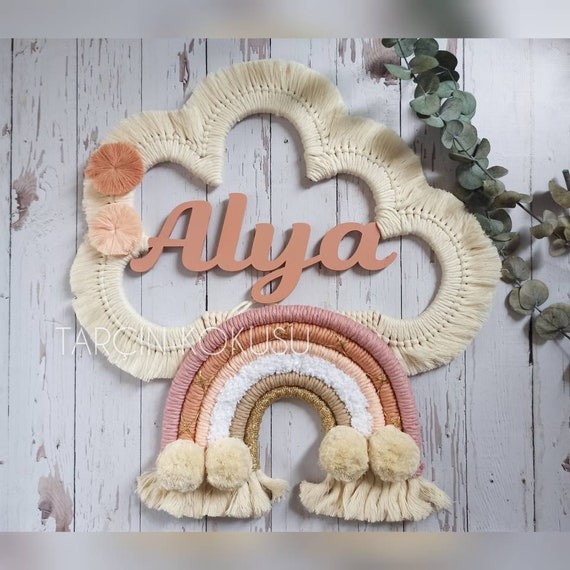 Macrame Cloud Wall Hanging macrame Wall Hanging Macrame Headboard