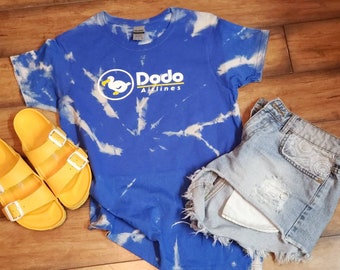 DAL gebleekt blauw T-shirt