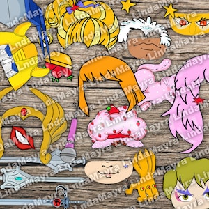Digital 80&#39;s Cartoon theme Props  Saturday Morning Cartoons- no physical item