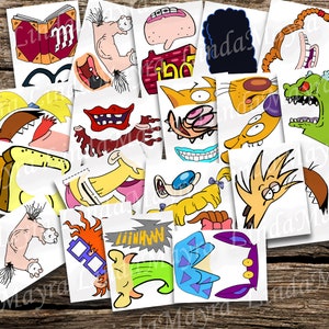 Digital 90's Cartoon theme Props - no physical item